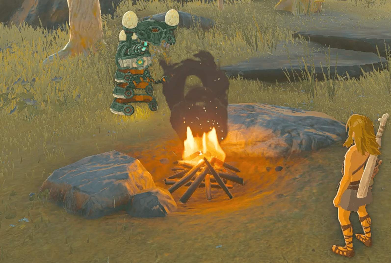 How to make a fire with flint in Zelda: Tears of the Kingdom